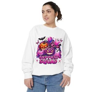 White Halloween Graphic Sweatshirt